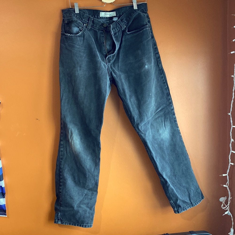 Vintage Black distressed 34x30 Mom Jeans